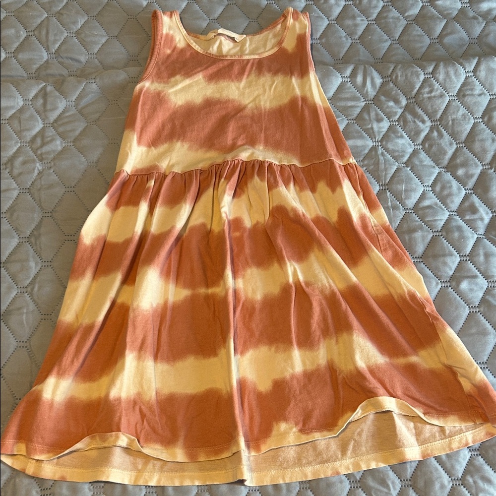 H&M Pink and White Sleeveless Top